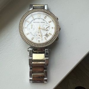 Michael Kors gold/silver watch